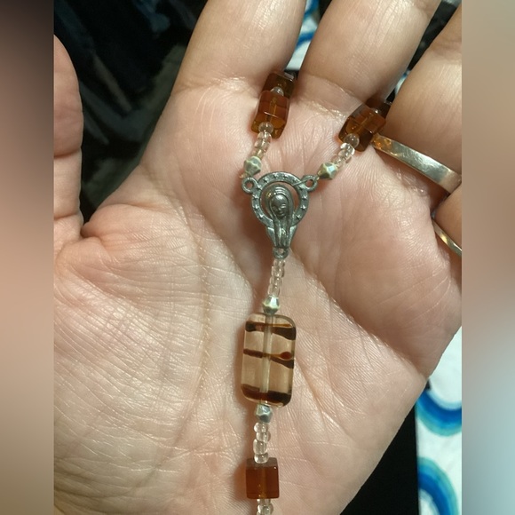 New handmade Rosary/necklace with cross - #174 - Picture 2 of 9